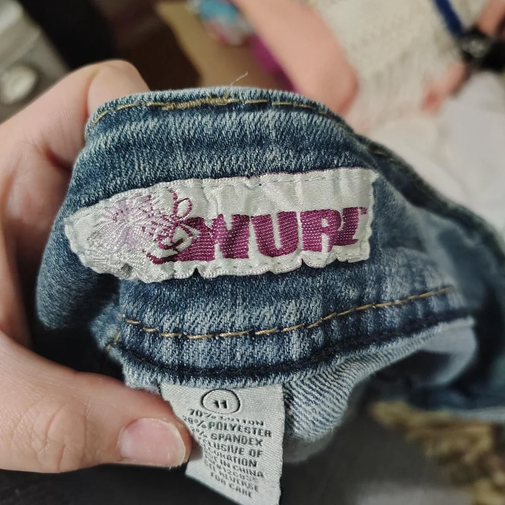 Vintage Wurl Jean Shorts with Custom Buttons